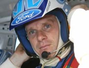 Marcus Gronholm na podium Rajdu Katalonii